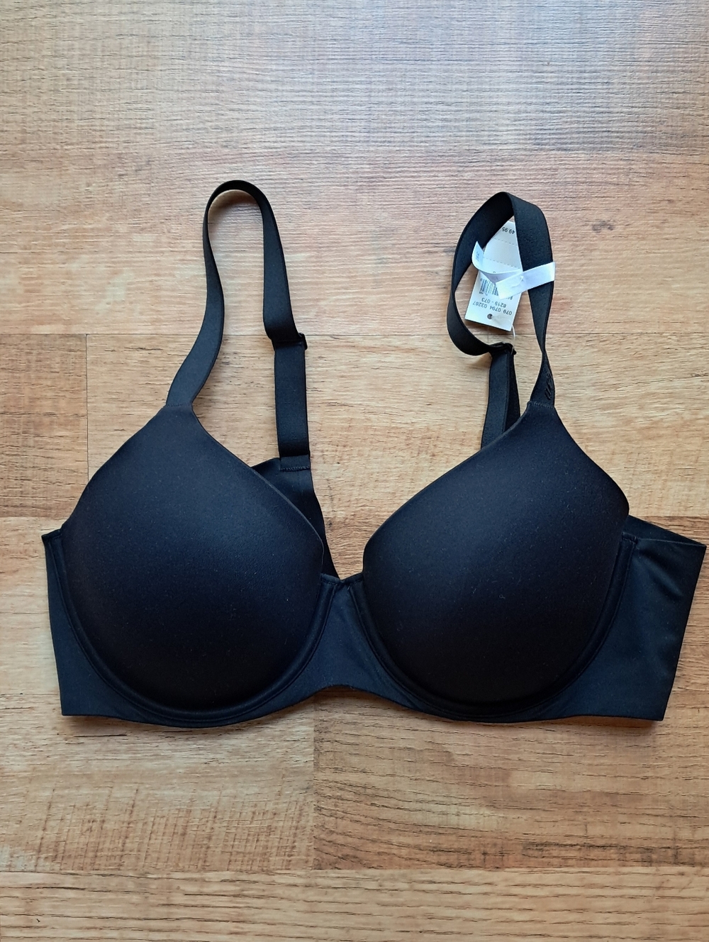 Aerie Real Free Full Coverage Classic Black T-Shirt Bra - Smooth Support 36 C